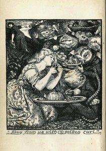 Portada de Goblin Market y otros poemas de Christina Rossetti, 1861-1862 de Dante Gabriel Charles Rossetti