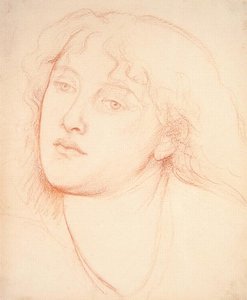 Cabeza de una mujer de Dante Gabriel Charles Rossetti