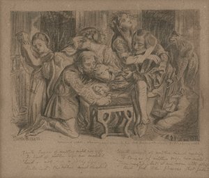 Hesterna Rosa, 1850 de Dante Gabriel Charles Rossetti