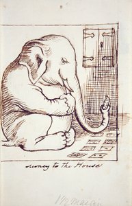 Money to the House, c.1873 (pluma y tinta sobre papel) de Dante Gabriel Charles Rossetti