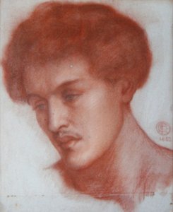 Retrato de un joven de Dante Gabriel Charles Rossetti