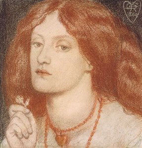 Regina Cordium o la Reina de Corazones, 1860 de Dante Gabriel Charles Rossetti