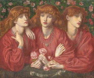 Rosa Triplex: Un triple retrato de May Morris, 1874 de Dante Gabriel Charles Rossetti