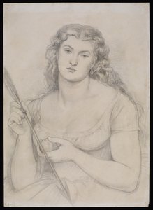Estudio para "Venus Verticordia", c.1863-64 de Dante Gabriel Charles Rossetti