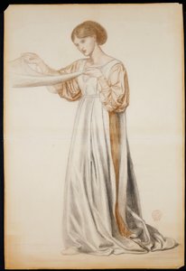 Estudio para un portador del féretro en El sueño de Dante, 1873
