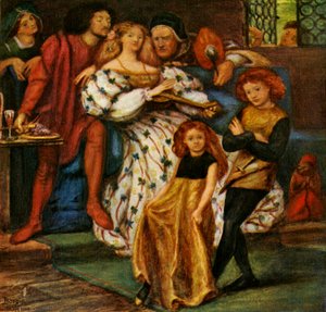 La familia Borgia, 1863, c1912 de Dante Gabriel Charles Rossetti