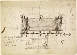 Dos diseños para un sofá, c.1861-62