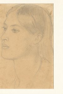 Cabeza de mujer de Dante Gabriel Rossetti (attributed to)
