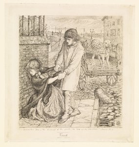 Encontrado - Estudio de composición de Dante Gabriel Rossetti