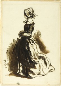 Retrato de cuerpo entero de una mujer