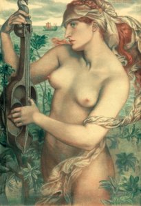 Ligeia Sirena de Dante Gabriel Charles Rossetti