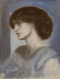 Retrato de Jane Morris, 1868-1874 de Dante Gabriel Rossetti