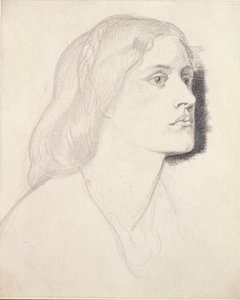 Retrato de la Señorita Ruth Herbert, Probablemente 1858 de Dante Gabriel Rossetti