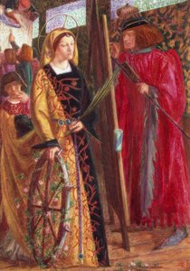 Santa Catalina de Dante Gabriel Charles Rossetti