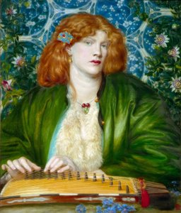 El cenador azul de Dante Gabriel Charles Rossetti