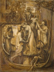 El barco del amor, 1881 de Dante Gabriel Rossetti