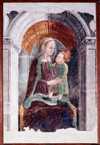 Madonna con niño de Dario da (attr.to) Treviso