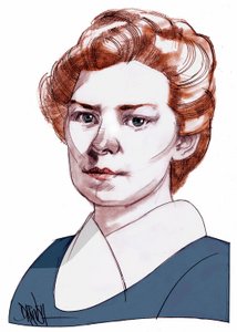 Ethel Lilian Boole Voynich, 2013 (dibujo digital a lápiz de color)