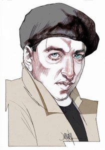 Giacomo Antonini, 2022 (dibujo digital a lápiz de color) de Dariush Radpour