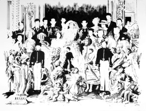 Balada de Charles y Di, 2006 (tinta china sobre papel)