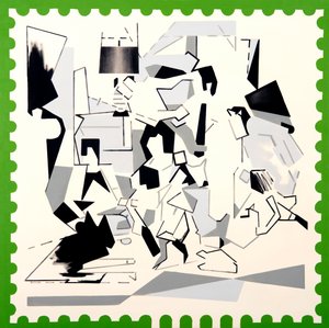 Navidad en The Kennedys IV, 2019 (acrílico sobre lienzo)