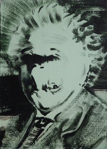 Einstein, 2013 (acrílico sobre tabla)