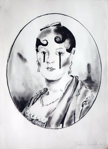 Ingre Girl 4, 2003 (tinta sobre papel)