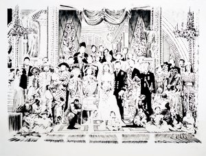 Escuela de Atenas, 2006 (tinta indina sobre papel)