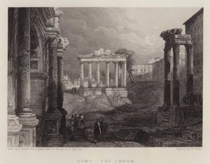 Roma, el Foro de David (after) Roberts