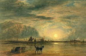 Escena de Playa - Amanecer de David (attr. to) Cox
