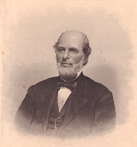 Retrato del político estadounidense George T Cobb (1813-1870), grabado por FE Jones de ladies