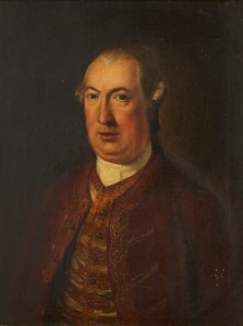 Retrato de medio cuerpo de un caballero con chaqueta y chaleco bordados (óleo sobre lienzo) de David (follower of) Martin