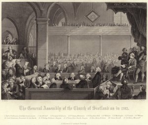 Asamblea General de la Iglesia de Escocia como en 1783