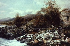 Un molino, Gales del Norte de David Bates