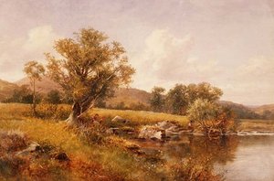 Las orillas del Llugwy, Gales del Norte de David Bates