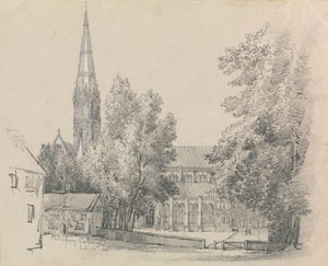 Vista de la catedral de Salisbury de David Charles Read