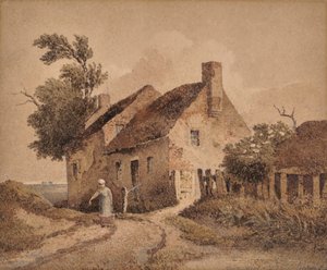 Una cabaña en la carretera de David Cox