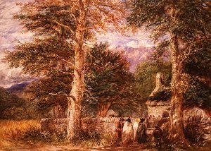 Iglesia de Bettws-y-Coed, Gales del Norte de David Cox