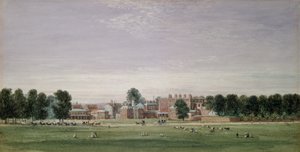 Casa de Buckingham desde el Green Park, 1825 de David Cox