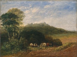 Castillo de Dudley; 1853 (óleo sobre lienzo) de David Cox