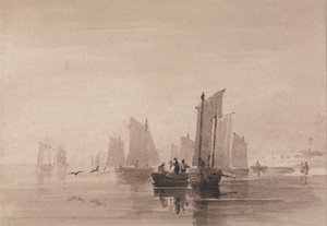Pesca en Hastings de David Cox