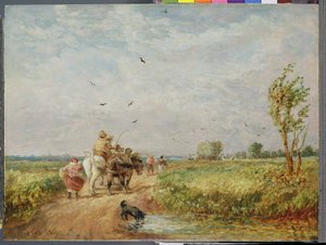 Yendo al campo de heno de David Cox
