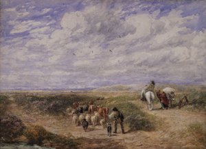 Toma el camino de la izquierda, 1854 de David Cox