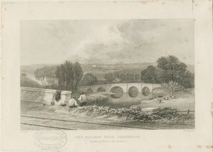 Penkridge Town - Ferrocarril y Puente Bull de David Cox
