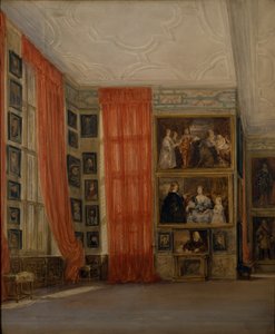 La Galería Larga en Hardwick de David Cox
