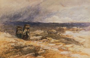 Los recolectores de turba cerca de Bettws-Y-Coed, Gales del Norte de David Cox