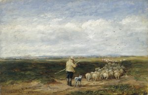 El pastor, retorno del rebaño de David Cox