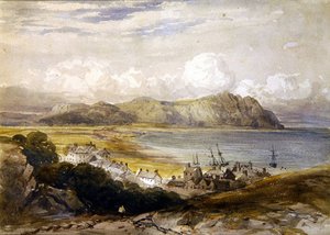 Vista de un puerto de David Cox