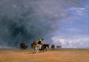 Cruzando las arenas de David Cox the elder
