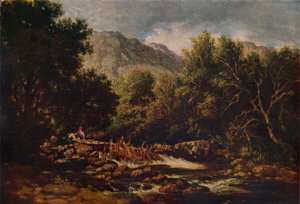 En el Lledr, c1844 de David Cox the elder